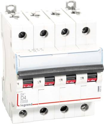 Legrand 408783 - 4A FP 10kA D ~ AC:415V DX3 MCB 408783 MCB