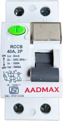 sudarshan Single Phase RCCB 40A, DP, 2Pole 30mA MCB