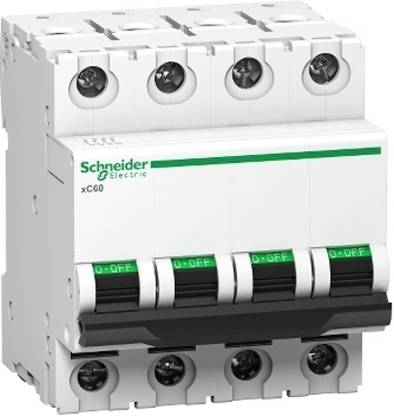Schneider Electric SchneiderElectric Acti9 xC60 4P C 32A MCB IS/IEC 60898-1 - A9N4P32CGN A9N4P32CGN MCB