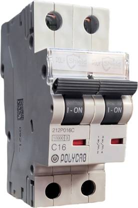 Polycab DP C 16A MCB POLYSCHIELD MCB