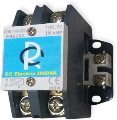 rc electric india 16A 2pole Mini contactor 16A 2pole Mini contactor MCB