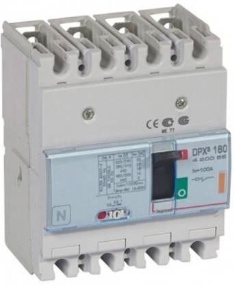 Legrand 100A 4P ICU 25KA DPX16THERMAL MAGNETIC O/L & S/C PROTECTION 420055 MCB