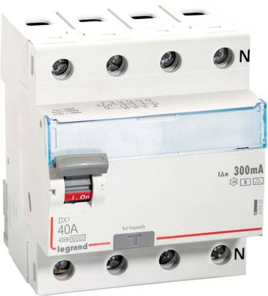 Legrand 411892 - 40A FOUR POLE 300mA A-S 10KA 415V AC DX3 RCCB 411892 MCB