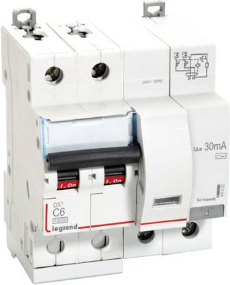 Legrand 411322 - 6A DP 30mA 10KA C~ AC:240/415V DX3 RCBOs 411322 MCB