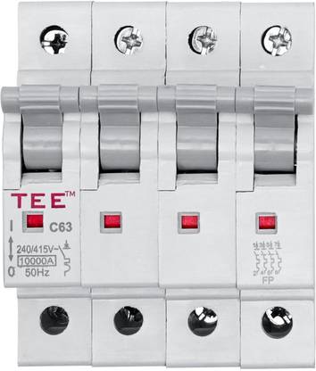 The Elite Electrotek Miniature Circuit Breaker, Overload & Surge Protection, Home and Industrial Use MCB Triple POLE 10 AMP 240V MCB