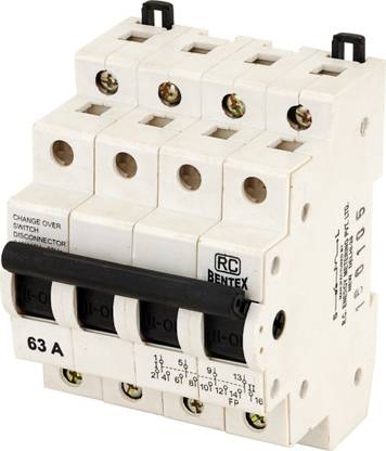RC BENTEX Four Pole Changeover 63A X04C000008 MCB