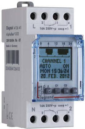 Legrand 412641 - ALPHAREX3 D22- 2 CHANNEL DX3 TIME SWITCHES 412641 MCB