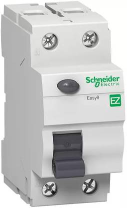 Schneider Electric Easy9 Residual Current Circuit Breaker - 2P - 63A - 100mA - AC type - 240V EZ9R55263 MCB