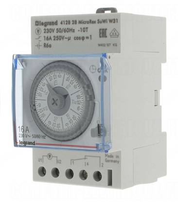 Legrand 412828 - MICROREX W31 SU/WI_WEEKLY TIME SWITCH DX3 TIME SWITCHES 412828 MCB