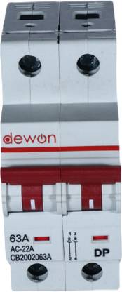 Dewon Electric 63A C Type DP ISOLATOR 10kA 63A MCB