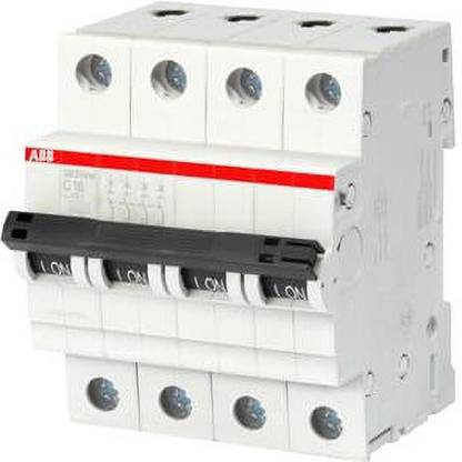 ABB 1SYS274012R0064 6 AMP 4 POLE- 10 KA MCB TYPE C- PROVISION FOR ACCESSORY 1SYS274012R0064 - Vashi MCB