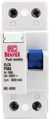RC BENTEX RCCB / ELCB 16A DP, Standard Type, 240V X04R000001 MCB