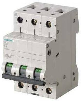 SIEMENS 5SL43037RC- 3 AMP THREE POLE 10kATYPE C MINIATURE CKT. BREAKER 5SL43037RC MCB