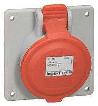 Legrand 555188 - 16A 3P+E 380/415V IP 44 PANEL MOUNTING SOCKET INCLINED OUTLET 555188 MCB