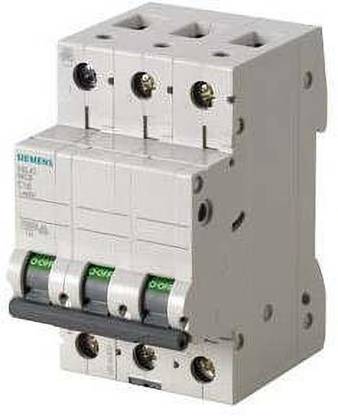 SIEMENS 5SL43087RC -8 AMP THREE POLE 10kATYPE C MINIATURE CKT. BREAKER 5SL43087RC MCB