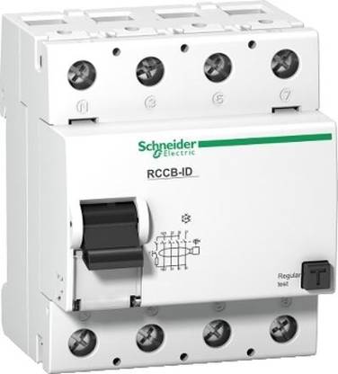 Schneider Electric Acti 9 Residual Current Circuit Breaker(RCCB) - 4P-125A-100 mA (16906) 16906 MCB