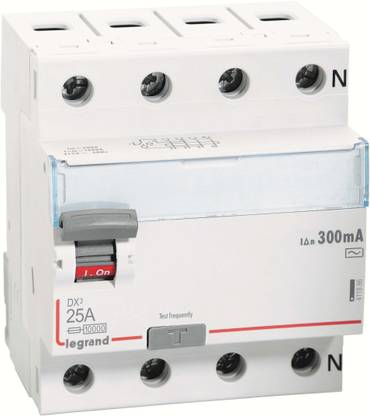 Legrand 411886 - 25A FOUR POLE 300mA 415V AC DX3 RCCB 411886 MCB