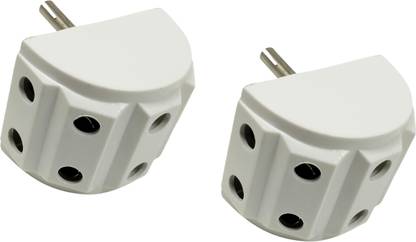 b'five 2X5 Multi plug Socket 2Pin x 5 Pin A/C Surge protector Extension Plug B224_08 Two Pin Plug