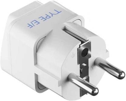 Ceptics India to Europe, Russia (Schuko) (Type E/F) Travel Plug - CE Certified Worldwide Adaptor