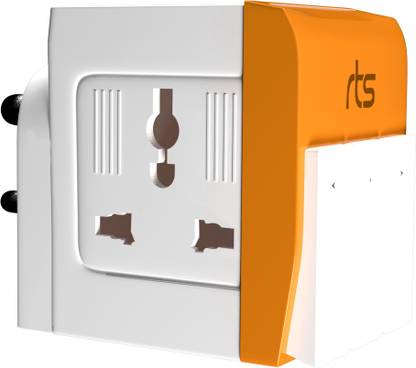 Jihaan Multi-Plug Universal Adaptor with Indicator 3 Way Socket Plug Worldwide Adaptor