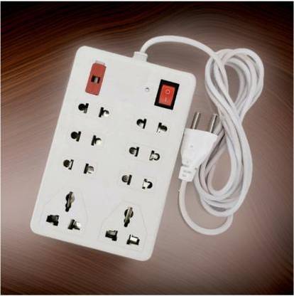 LifoDora 8 SOCKET 2 SWITCHES EXTENSION CORD/ EXTENSION BOARD iE95 Power Plug