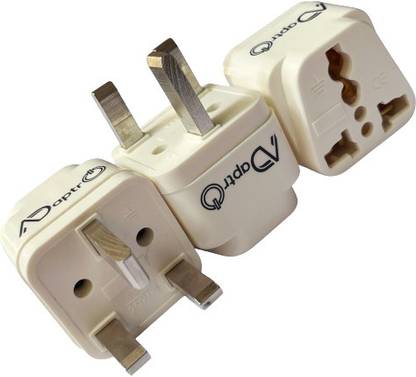 Adaptro Pack of 3 UK Type G Flat Pin Travel Adaptor for Dubai, England, Hong Kong, Ireland, Scotland, Malaysia Power Socket, Perfect for Laptop, Mobile, Camera Three Pin Plug