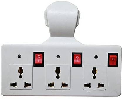 Moxtiza 3+3 Multi Plug Fuse Extension Board Switch with LED Indicators 3+3 Multi Plug Fuse Extension Board Switch with LED Indicators Three Pin Plug