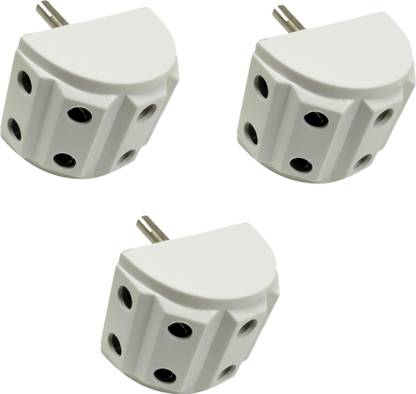 b'five 2X5 Multi plug Socket 2Pin x 5 Pin A/C Surge protector Extension Plug B224_18 2 Pin 5way Multi Plug with indicator plug Universal Travel Adaptor Plug Socket Two Pin Plug
