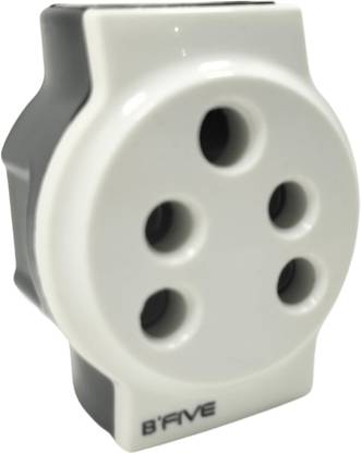 b'five Adaptor Connector 2 Pin,5 Pin A/C Surge Extension Spark Plug Socket B-229_04 5 Pin 3way Multi Plug Converter plug Universal Travel Adaptor Pin Plug Socket Three Pin Plug