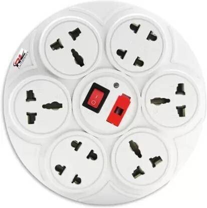 VARKAUS power strip 8 Socket Extension Boards computer, tv, vedio game, diwali light decoration, multi purpose conveivity Three Pin Plug