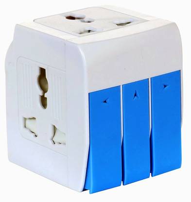 KAVANA 3 Pin Multi Plug Socket,Extension Board with Individual Switch,Indicator,Fuse Universal Travel Multi Plug with 5A 240V Three Pin Plug