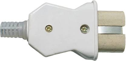 STAR SUNLITE LAUNDRY IRON POWER PLUG / Connector for Heater (White) Power Plug
