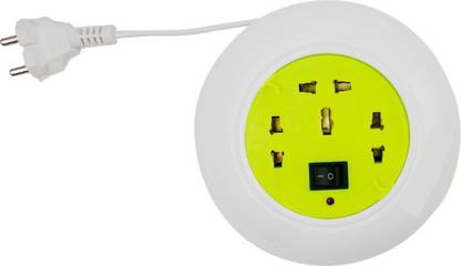 HI-PLASST 2 Pin Box Extension Box 4 Meter Power Cable with Indicator ,Round Shape, Power Plug