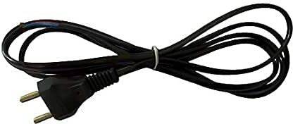 advancedestore Electric Wire with Plug 2 Pin Plug with Insulated Wire Length of Wire 1.2 Meters Two Pin Plug