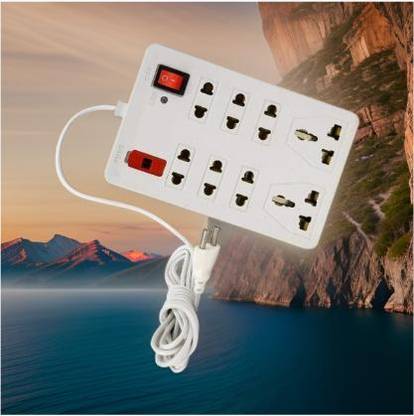 LifoDora 8 SOCKET 2 SWITCHES EXTENSION CORD/ EXTENSION BOARD FGs111 Power Plug