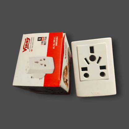 Vinay Electricals 160095 Three Pin Plug