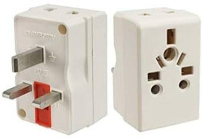 wroughton UK Type-D (India) to Type-G (UK,UAE,Singapore) Travelling Plug 13 Amp(Pack of 1) Three Pin Plug