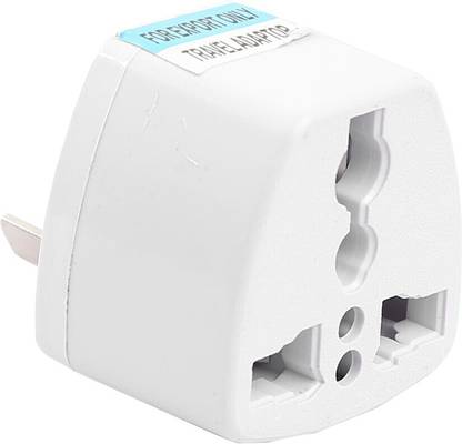 HI-PLASST (5 pcs) Foreign Pin Plug B EU-UK-AU Universal Adapter to USA Canada 3 Pin Travel Adaptor Plug Converter Foreign Pin Plug B Three Pin Plug