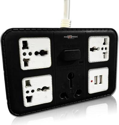 Pick Ur Needs 3+2+1 -Way Extension Cord With 1 Power Plug 2 USB Ports+4 Electrical Socket 16 A Five Pin Socket