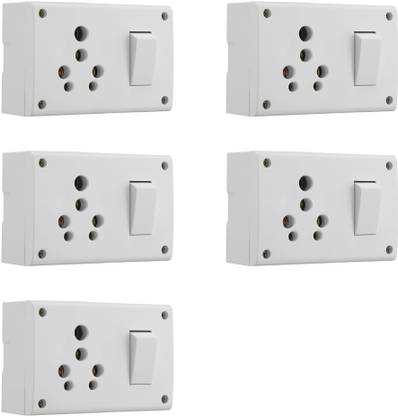 JELECTRICALS COMBINED HEAVY DUTY POWER BOX WITH SWITCH SOCKET 16 A Five Pin Socket
