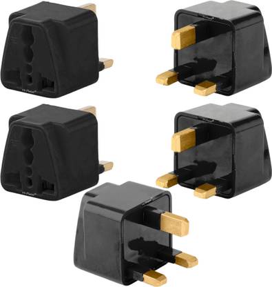 HI-PLASST Type G Plug (5 Pieces),Universal UK/London Square Pin 3Pin Travel Power Plug 13 A Three Pin Socket