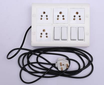 cromium 12 modular series 4 shocket 4 switch 8 MTR wire M225 6 A Five Pin Socket