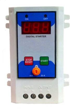 XM-INDIA Digital Air conditioner ON OFF switch or Motor starter switch with overload protection 20 A Two Pin Socket