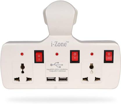 Elegant Casa 4+3 Multi Plug 6 A Four Pin Socket