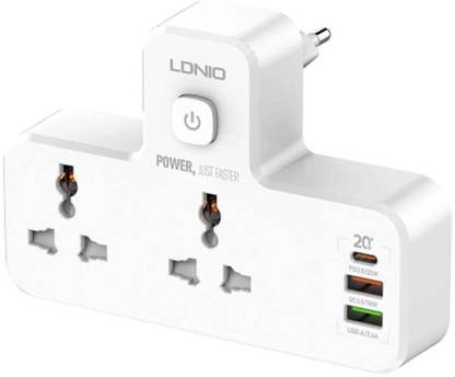 Attilio 3-Port USB Charger Extension Power 2.4 A Four Pin Socket