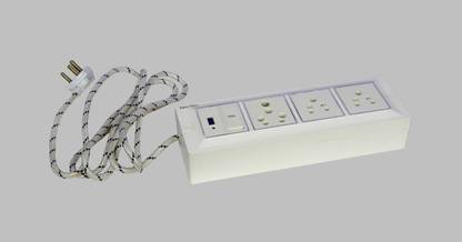 Prop It Up ELECTRIC BOARD EXTENSION CORD POWER STRIP MULTI PLUG 3 SOCT 1 SWITCH USB CHARGER 16 A Five Pin Socket