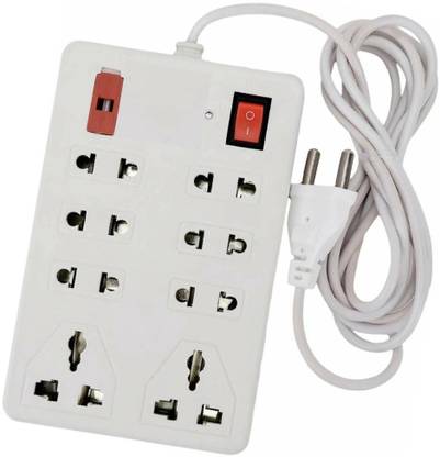 LifoDora 8 Sockets 1 Switches extension board (Cord Length:-2.5M) zw56 8 A Two Pin Socket