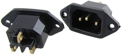 SAHU 10A-C14 Power Replacement Rice Cooker Socket Pin [ 2 PCS. ] Three Pin Socket 20 A Three Pin Socket