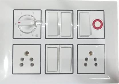 BAHUL Wall surface modular board 56 6 A Single Pin Socket