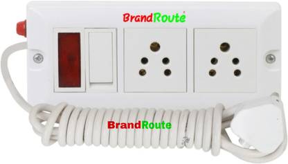Awolf BrandRoute 2 Sockets extension board 6 A Three Pin Socket